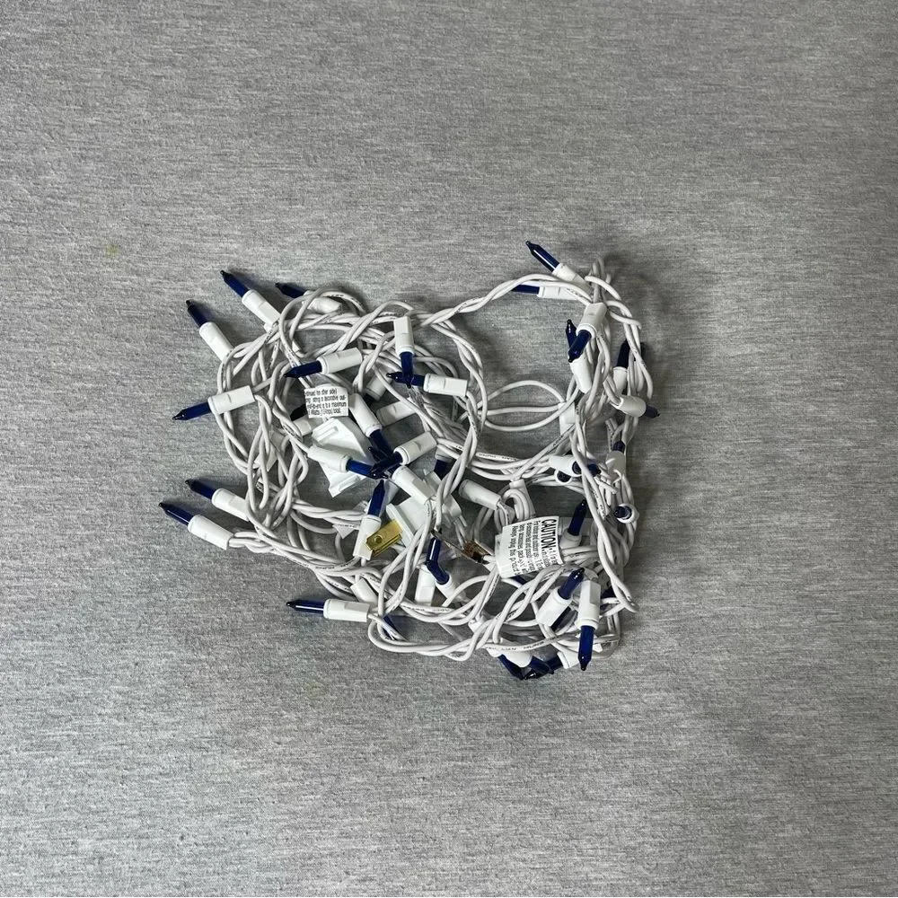 Target 11 Ft. White Corded 50 Blue Christmas Tree Lights